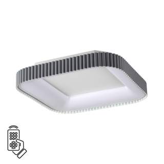 7769/56L AVRA LED SN Светильник металл/белый/серый LED 56Вт+14Вт 3000-6000K 500х500 IP43 пульт ДУ+подсветка SHARMEL | Sonex SN7769/56L