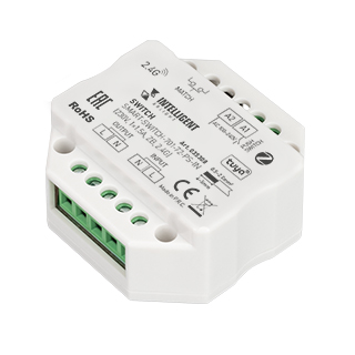 INTELLIGENT ARLIGHT Релейный модуль SMART-SWITCH-701-72-PS-IN (230V, 1x1.5A, ZB, 2.4G) (IARL, Пластик) | Arlight 035308