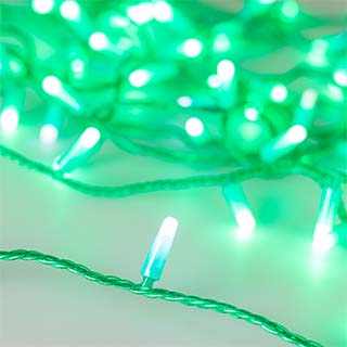 Светодиодная гирлянда ARD-STRING-CLASSIC-10000-GREEN-100LED-MILK-FLASH Green (230V, 7W) (Ardecoled, IP65) | Arlight 031197