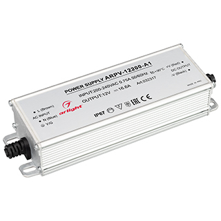 Блок питания ARPV-12200-A1 (12V, 16.6A, 200W) (Arlight, IP67 Металл) | Arlight 032317