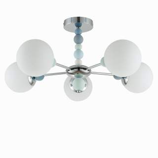 6525/5C MODERNI LN26 358 хром Люстра потолочная E14 5*40W 220V SUNDAY | Lumion LN6525/5C