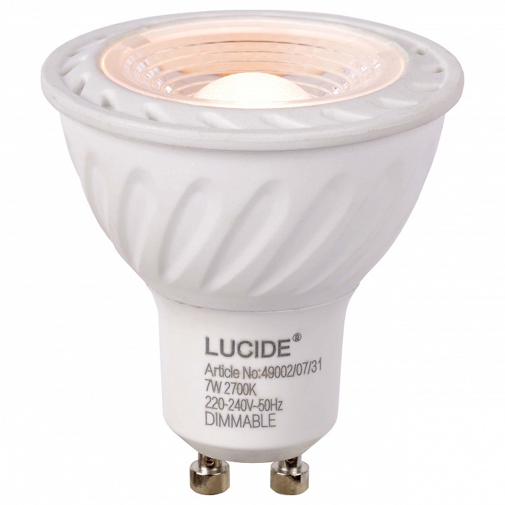 Лампа светодиодная Lucide 49002 GU10 7Вт 2700K 49002/07/31 | Lucide LCD490020731