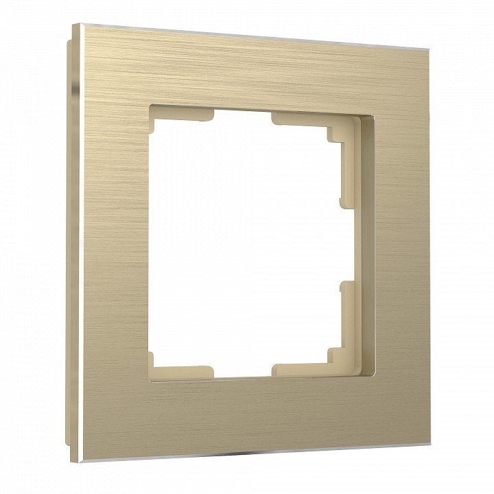 Рамка на 1 пост Werkel Aluminium (шампань) W0011711 | Werkel WRKa052312