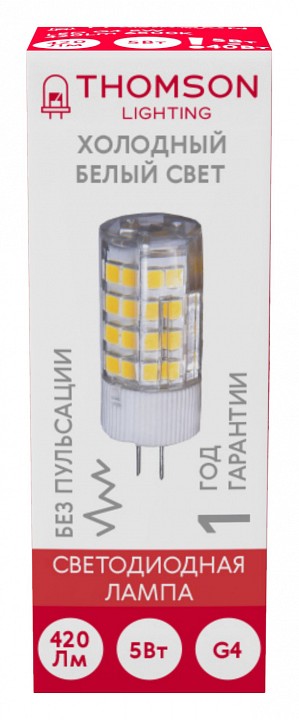 Лампа светодиодная Thomson G4 G4 5Вт 6500K TH-B4229 | Thomson THTH_B4229