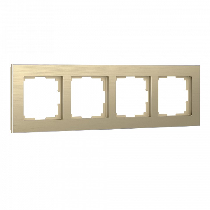Рамка на 4 поста Werkel Aluminium (шампань) W0041711 | Werkel WRKa052315