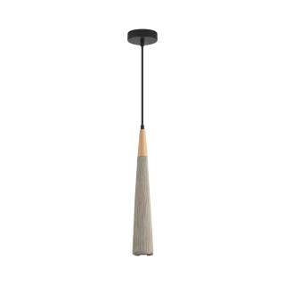 8351/1C SUSPENTIONI черный/серый/бежевый, металл/дерево/цемент Подвес GU10 LED 5W 220V EOLIANA | Lumion LN8351/1C