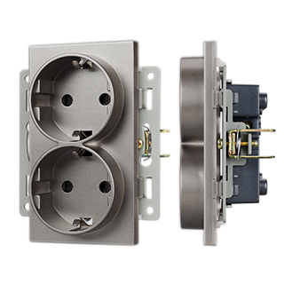 Механизм электрической розетки SCT-MEUD-PL-GR (250V, 16A) (Arlight, -) | Arlight 043766
