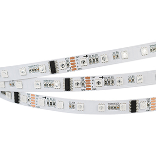 Лента DMX-5000-5060-60 24V Cx6 RGB (12mm, 12.5W, IP20) (Arlight, Открытый, IP20) | Arlight 024455(1)