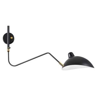 4830/1W WALLI ODL21 679 черный/золотой Настенный светильник E27 1*40W KERBI | Odeon Light OL4830/1W