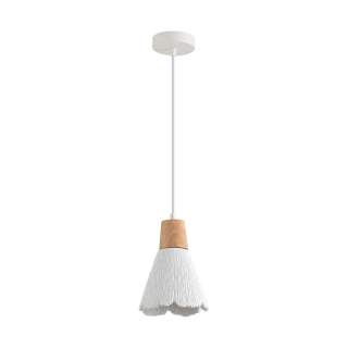 8352/1B SUSPENTIONI белый/бежевый, металл/дерево/цемент Подвес E27 60W 220V EOLIANA | Lumion LN8352/1B