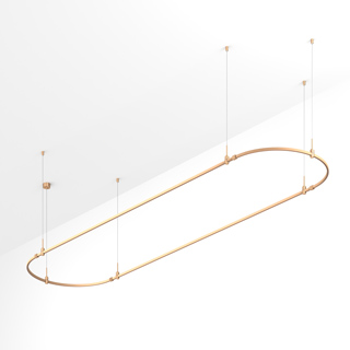 Основание ART-APRIORI-OVAL-HANG-4000x1000 (GD) (Arlight, IP20 Металл) | Arlight 054525