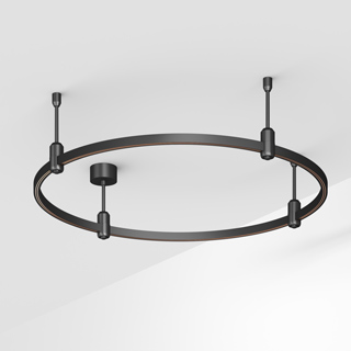 Основание ART-APRIORI-ROUND-ROD-200-R800 (BK) (Arlight, IP20 Металл) | Arlight 048495