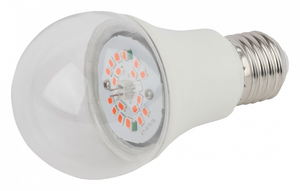 Лампа светодиодная Эра  E27 9Вт 1310K A60-12S 9W DR/B PPF1.4umol/J Filcker 10% | Эра ERB0039069