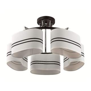 3056/5C УЦЕНКА COMFI LN16 87 хром/черный/ткань Люстра потолочная E14 5*40W 220V IVARA | Lumion LN3056/5C