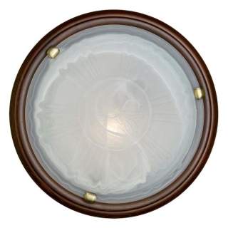 336 GL-WOOD SN 111 Светильник стекло/белое/темный орех E27 3*100Вт D560 LUFE WOOD | Sonex SN336