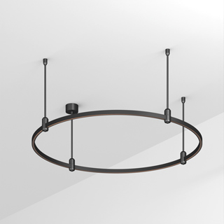 Основание ART-APRIORI-ROUND-ROD-400-R1000 (BK) (Arlight, IP20 Металл) | Arlight 048496