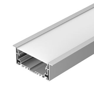 Профиль с экраном S2-LINIA94-F-2500 ANOD+OPAL (Arlight, Алюминий) | Arlight 021178