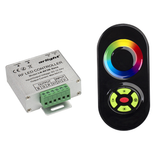 Контроллер LN-RF5B-Sens Black (12-24V,180-360W) (Arlight, IP20 Металл, 1 год) | Arlight 016484