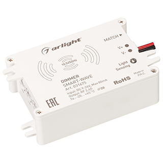 Диммер SMART-WAVE (9-24V, 2.4G) (Arlight, IP20 Пластик) | Arlight 031675