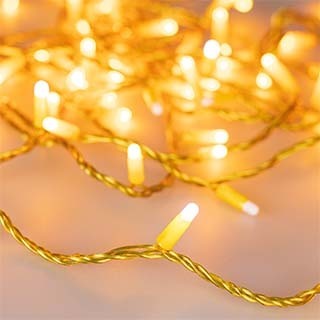 Светодиодная гирлянда ARD-STRING-CLASSIC-10000-YELLOW-100LED-MILK-FLASH Yellow (230V, 7W) (Ardecoled, IP65) | Arlight 031201