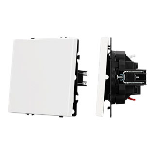 Механизм выключателя одноклавишный проходной SWT-NOBE-MKP1-SFPL-WH (230V, 10A) (Arlight, -) | Arlight 054235