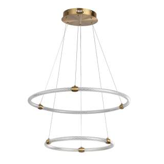 8010/50L LEDIO LN25 золото/прозрачный металл/акрилл Подвесной светильник LED 50W 220V 4000K TWINKLE | Lumion LN8010/50L