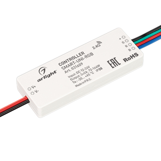 Контроллер SMART-UNI-RGB (12-24V, 3x2A, 2.4G) (Arlight, IP20 Пластик) | Arlight 031609