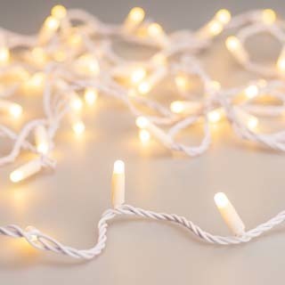 Светодиодная гирлянда ARD-STRING-CLASSIC-10000-WHITE-100LED-MILK-STD Warm (230V, 7W) (Ardecoled, IP65) | Arlight 031204