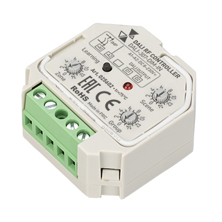 INTELLIGENT ARLIGHT Конвертер RF-сигнала DALI-307-DIM-IN (DALI-BUS, RF, PUSH) (IARL, Пластик) | Arlight 025602