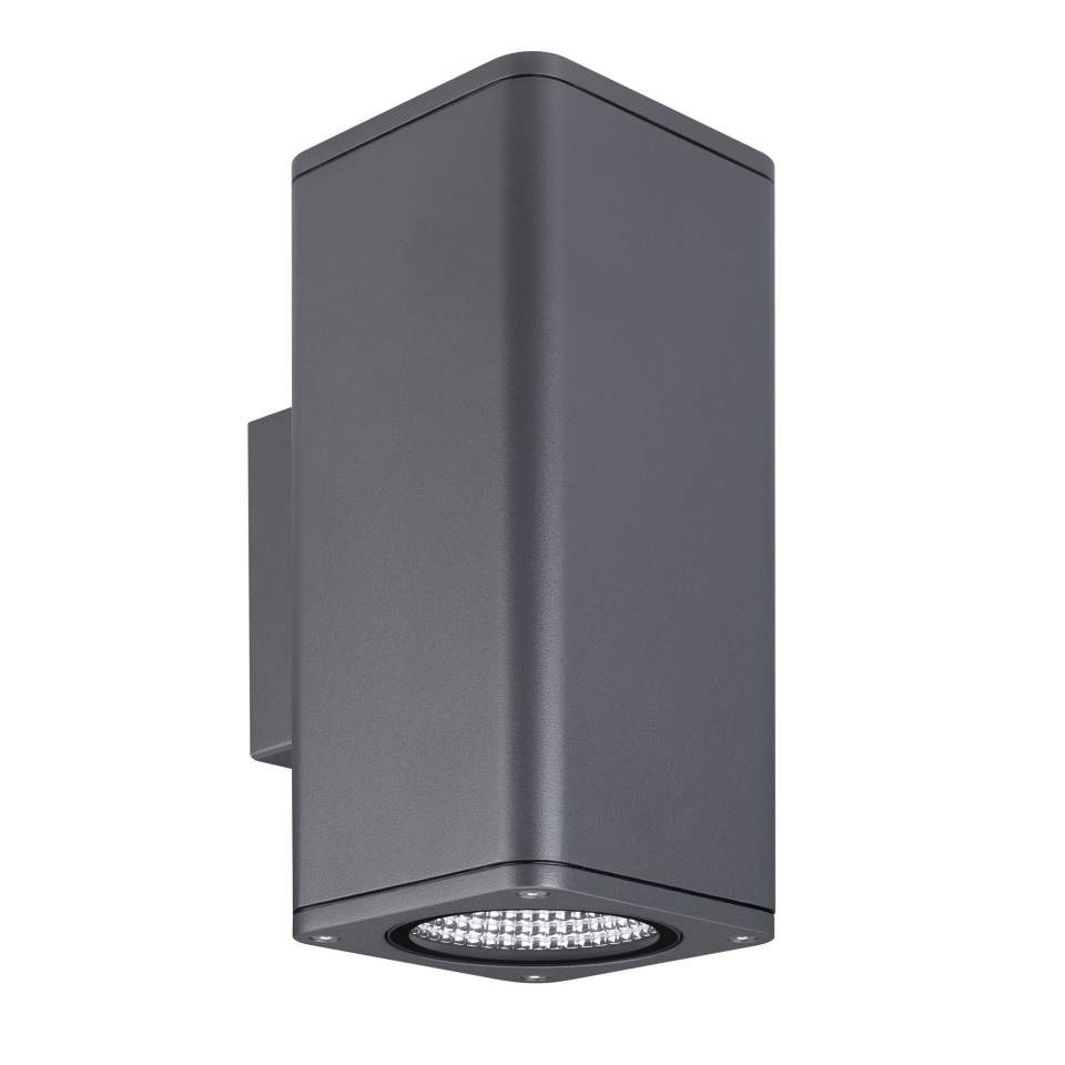 Светильник LGD-EVO-WALL-TWIN-S100x100-2x12W Day4000 (GR, 44 deg, 230V) (Arlight, IP54 Металл) | Arlight 046194