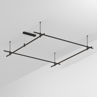 Основание ART-APRIORI-QUADRAT-ROD-400-2000x2000 (BK) (Arlight, IP20 Металл) | Arlight 048523