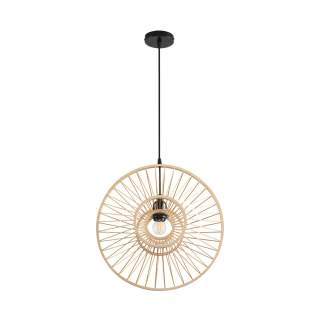 8383/1 ECO LN черный/бежевый, металл/бамбук Подвес E27 40W 220V CHAKRA | Lumion LN8383/1