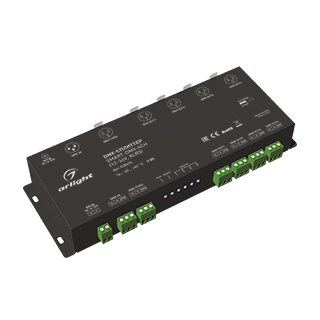 DMX-сплиттер SMART-DMX-4CH (12-36V, XLR3) (Arlight, IP20 Металл) | Arlight 028435