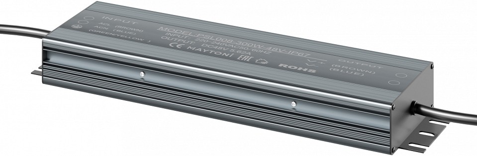 Блок питания с проводом Maytoni Power Supply Magnetic PSL008-300W-48V-IP67 | Maytoni MYPSL008-300W-48V-IP67