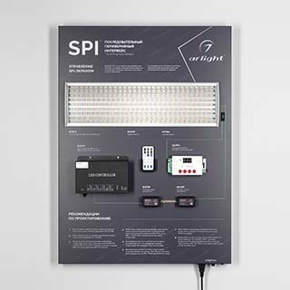Стенд Системы Управления SPI 830x600mm (DB 3мм, пленка, лого) (Arlight, -) | Arlight 035923