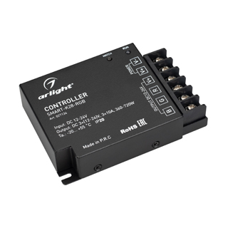 Контроллер SMART-K28-RGB (12-24V, 3x10A, 2.4G) (Arlight, IP20 Металл) | Arlight 027134