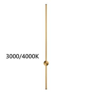 4335/18WGP HIGHTECH ODL23 299 золото Настенный светильник IP20 LED 18W 849Лм 3000K/4000K (перекл. ч/з тумблер на драйвере) FILLINI | Odeon Light OL4335/18WGP