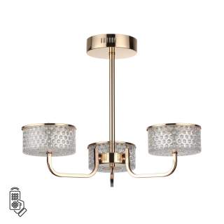 6579/40CL LEDIO LN24 золото/прозрачный/металл/пластик Люстра потолочная LED 40W 220V VENICE | Lumion LN6579/40CL