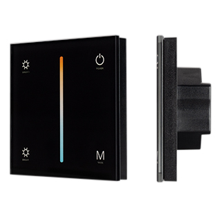 Панель SMART-P21-MIX-G-IN Black (12-24V, 4x3A, Sens, 2.4G) (Arlight, IP20 Пластик) | Arlight 033765