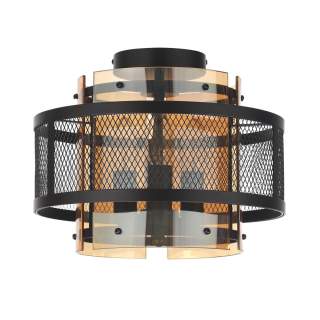 8007/3C MODERNI LN25 251 черный/черный, золотой металл/металл, стекло Потолочный светильник Е14 3*40W 220V ZARINA | Lumion LN8007/3C