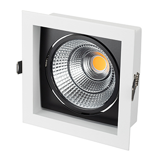 Светильник CL-KARDAN-S152x152-25W White6000 (WH-BK, 30 deg) (Arlight, IP20 Металл) | Arlight 026498