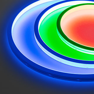 Лента герметичная WAVE-TOP-PU-H120-10x10mm 24V RGB (10 W/m, IP68, 1m, wire x1) (Arlight, Вывод боковой) | Arlight 052641