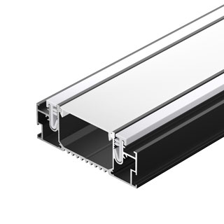 Профиль STRETCH-41-CEIL-CENTER-2000 BLACK (Arlight, Алюминий) | Arlight 055206