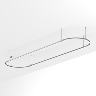 Основание ART-APRIORI-OVAL-ROD-400-4000x1000 (TN) (Arlight, IP20 Металл) | Arlight 054530
