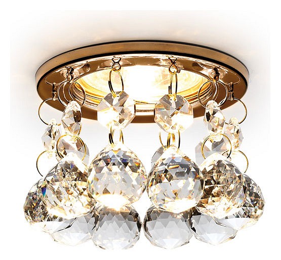 Встраиваемый светильник Ambrella Light K K2051 CL/G | Ambrella Light AMBRK2051CLG