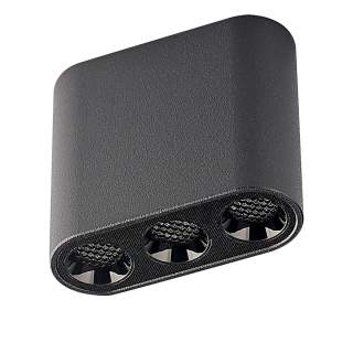 7092/8CL HIGHTECH ODL25 399 Потолочный светильник черный/металл/акрил IP20 LED 5W 380Лм 3000K 220V SMALL | Odeon Light OL7092/8CL