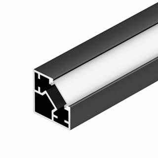 Профиль SL-KUB-DISPLAY-2525-2000 ANOD BLACK (Arlight, Алюминий) | Arlight 062894