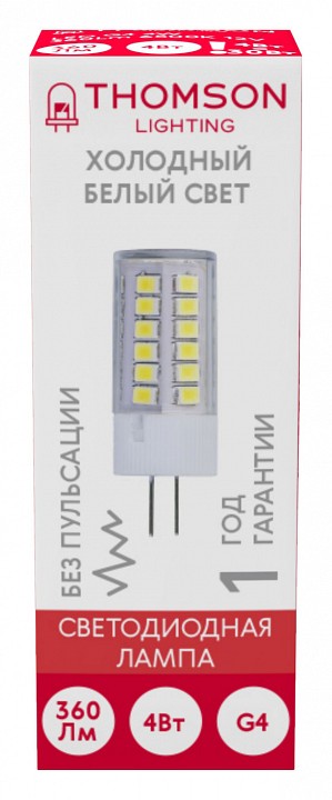 Лампа светодиодная Thomson G4 G4 4Вт 6500K TH-B4227 | Thomson THTH-B4227