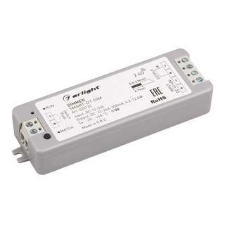 Диммер тока SMART-D7-DIM (12-36V, 1x350mA, 2.4G) (Arlight, IP20 Пластик) | Arlight 025133