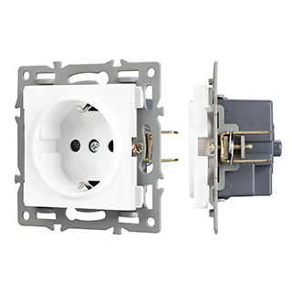 Механизм электрической розетки SCT-MEU1-PL-WH (250V, 16A) (Arlight, -) | Arlight 043730
